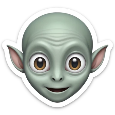 I want you to create an alien just like jaddu from movie koi mil gya sticker