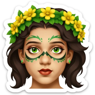 Flower-Crowned Dancer sticker