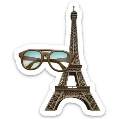 Tour Eiffel brille sticker