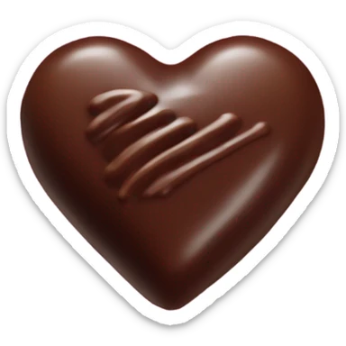 one heart shaped chocolate truffle sticker