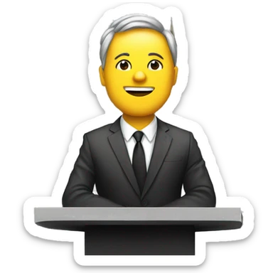 speaker infront of parliament sticker