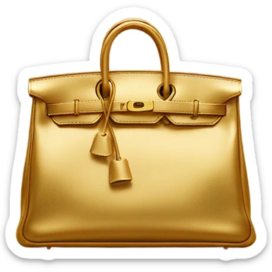 Gold Hermis bag  sticker