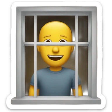 Fenster mann sticker