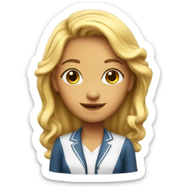 pretty school girl on Deal sticker