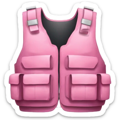 Bulletproof vest pink  sticker