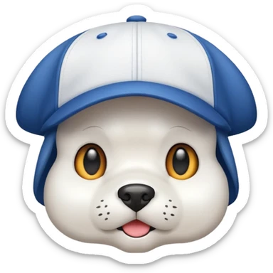 Gorra de Boston blanca  sticker