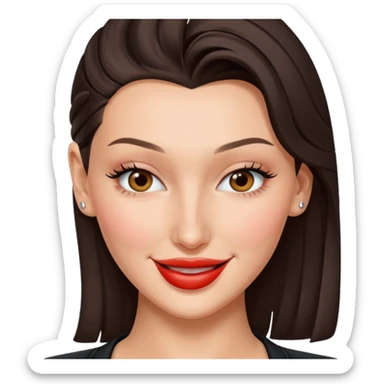 Bella hadid is winking sticker