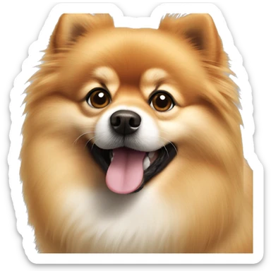 pomeranian spitz sticker