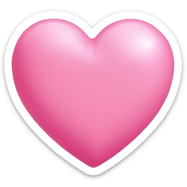 Bubblegum pink heart sticker