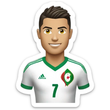 cristiano ronaldo playing for algeria sticker