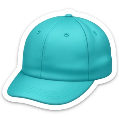Turquoise Cap sticker