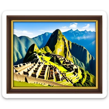 machu pichu sticker