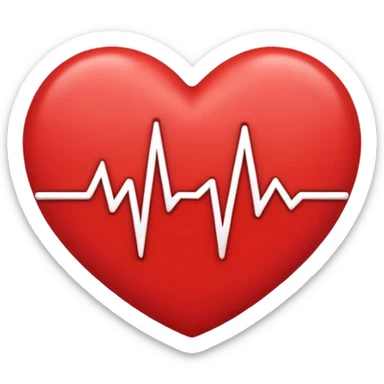 heartbeat sticker