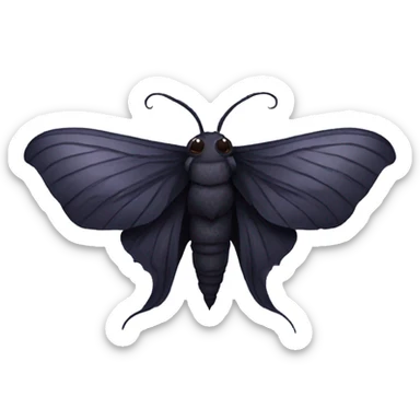 goth moth  sticker