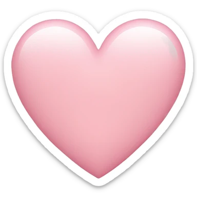 Light pink heart sticker