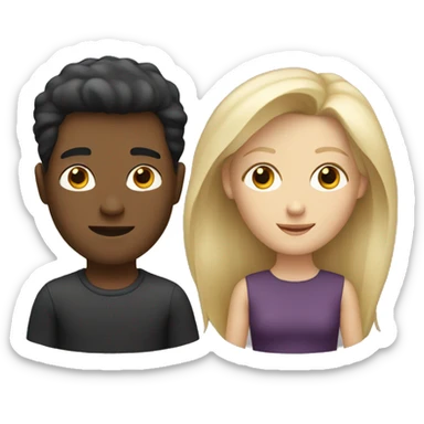 2 blond woman 1 white men with dark hair sticker