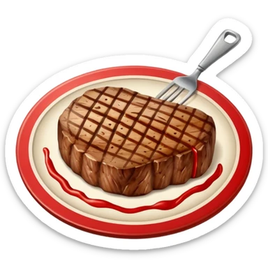 Retro Restaurant Sign steak sticker