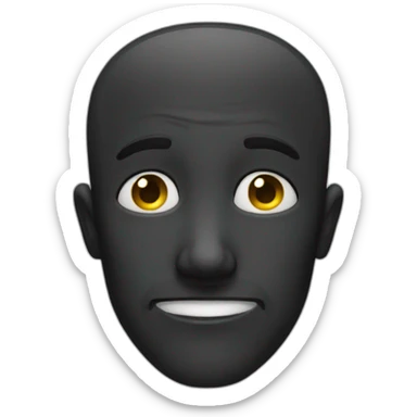 deep dark sadness with a smile sticker