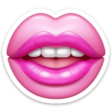 pink lipgloss  sticker