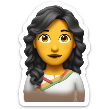 Chica trigueña sticker