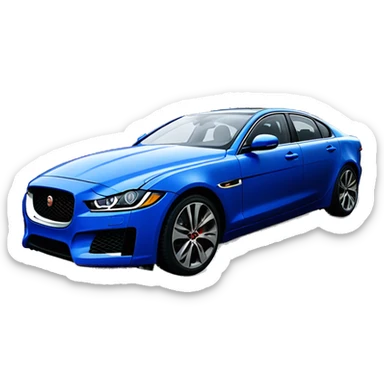 jaguar XE 2020 blue sunroof 20" wheels sticker
