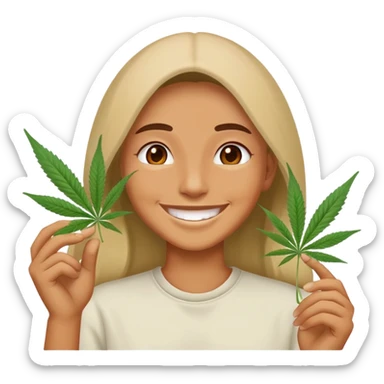 High on marijuana eureka moment  sticker