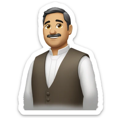 Chico rubio pastor ovejas sticker