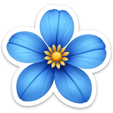 Flor azul sticker