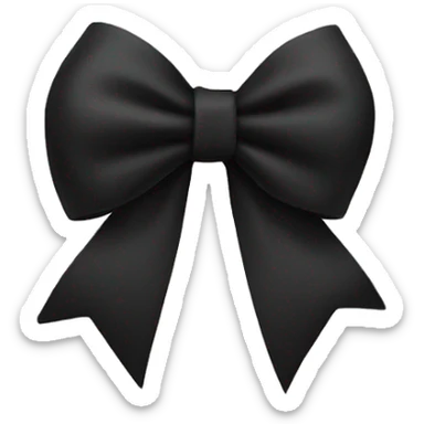 black bow sticker