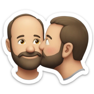 tom segura kissing bert kreischer sticker