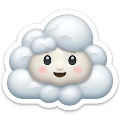heaven cloud sticker