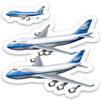 Boeing 747-400 sticker
