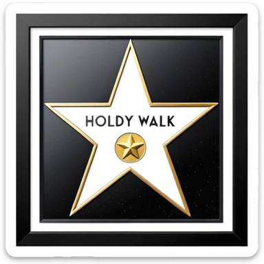 Hollywood Walk of Fame sticker