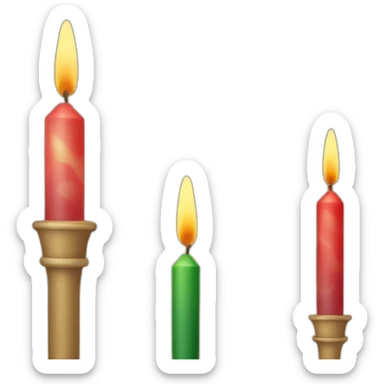 christmas candles landern sticker