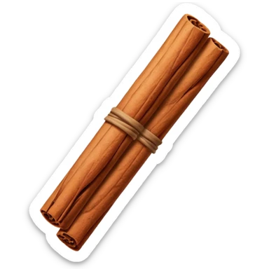 Cinamon Stick, ultra realistic, 4K, ios emoji, single sticker