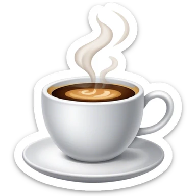 Coffee sticker