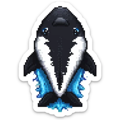 Shamu orca whale sticker