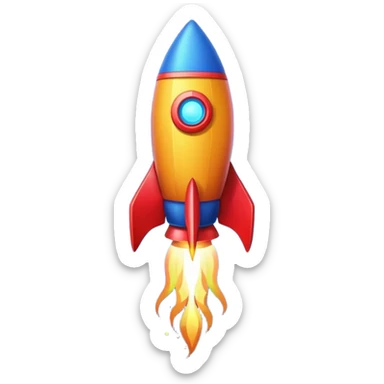 diwali rocket sticker