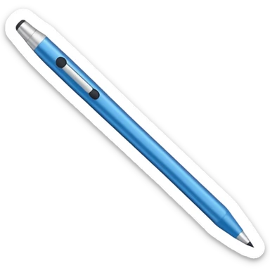 apple pencil in blue sticker