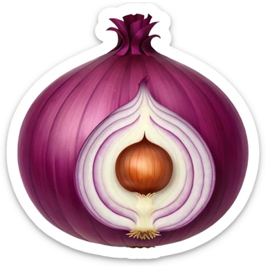 red onion sticker