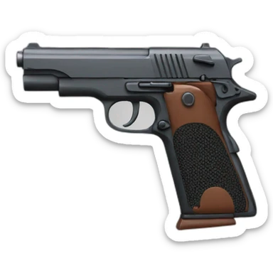 Pistol gun sticker
