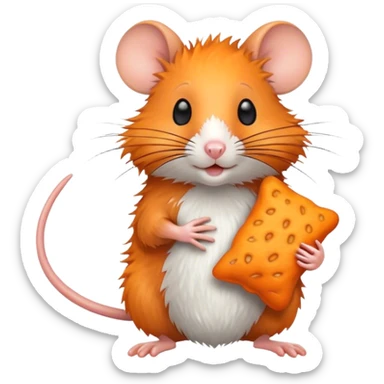 Rat on cheeto sticker