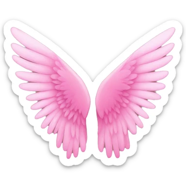 Pink wings  sticker