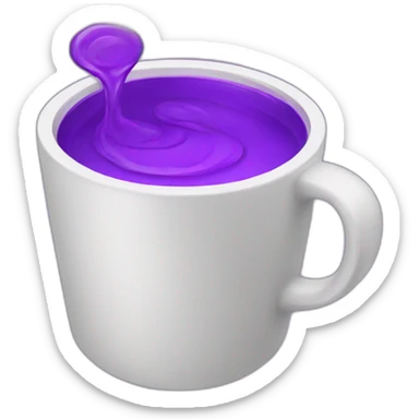 A double cup with purple liquid  sticker