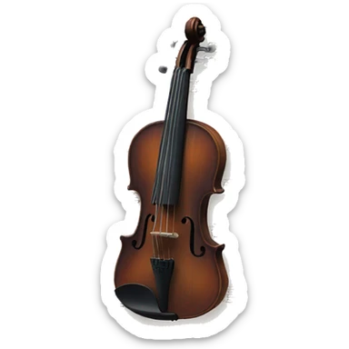 violin, sheet music sticker