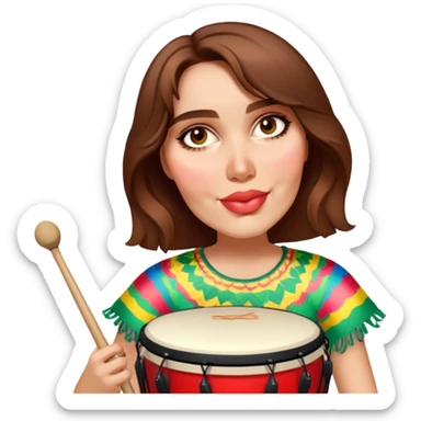 Festive Drummer sticker