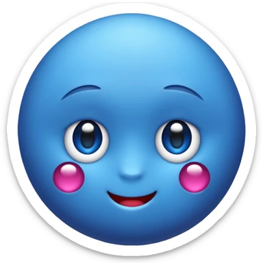 Un emoji myrtille mignon sticker