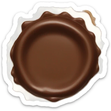 Chocolate peanut butter cup  sticker