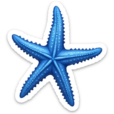 blue starfish sticker