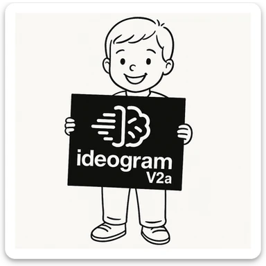 make drawing of a child holding a poster of this image sticker